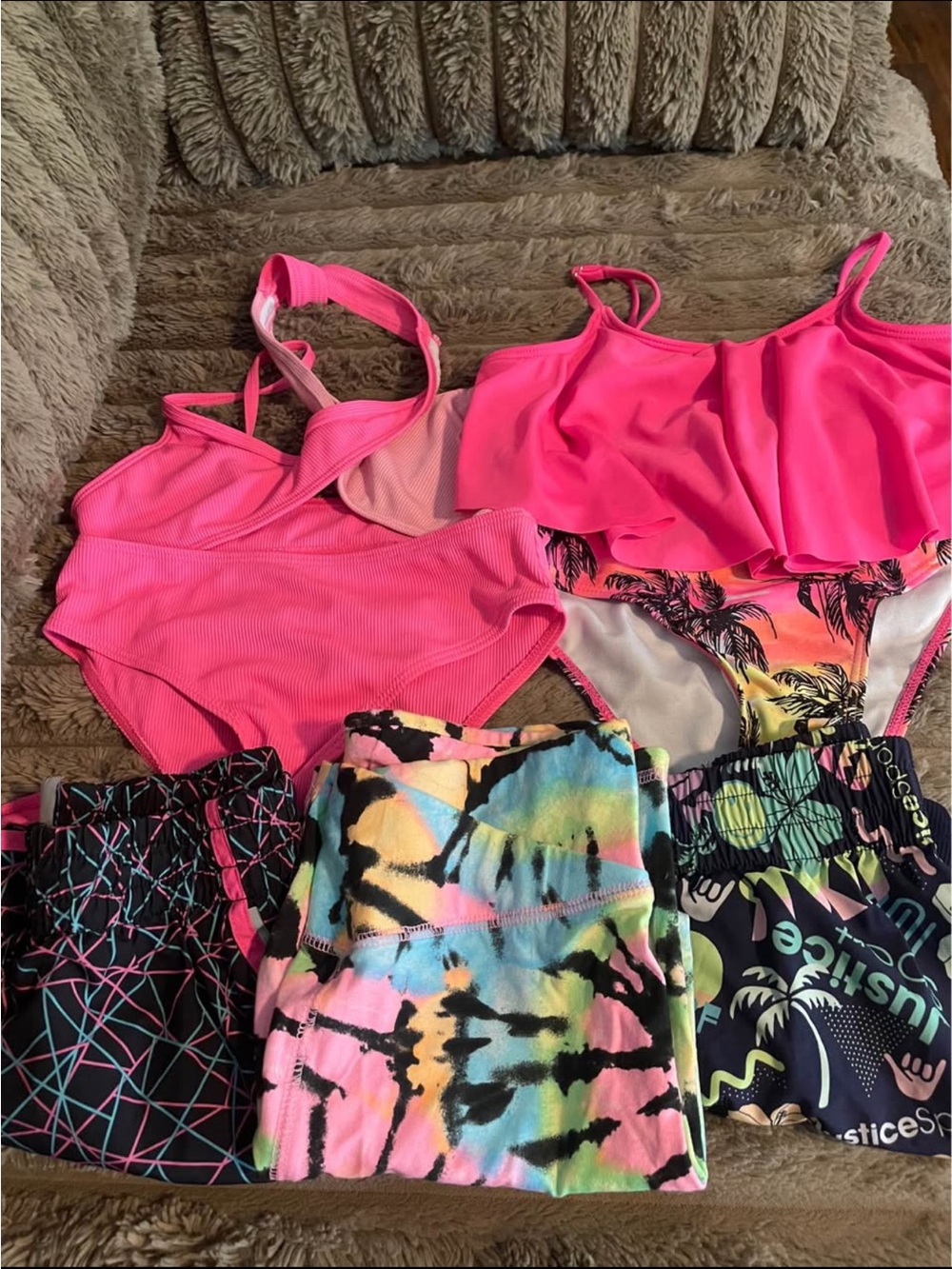 Girls medium bikinis and summer shorts